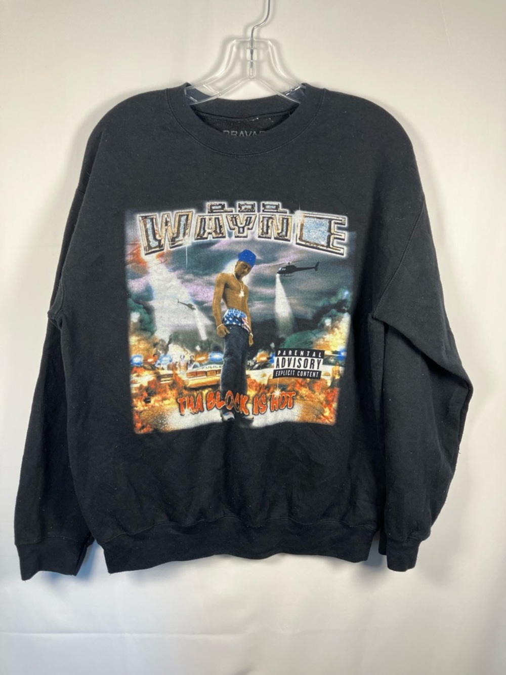Bravado Black Crewneck Sweater- Lil’ Wayne: The Block Is Hot